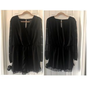 Black Lacey Romper